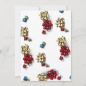 White Elephant Weihnachts-Party-Geschenkbörse Einladung (Rückseite)