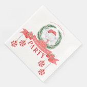 White Elephant Weihnachtsgeschenke Exchange Serviette (Ecke)