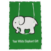White Elephants Design Gift Bag Mittlere Geschenktüte (Rückseite)