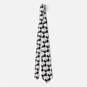 White Elephants Design Necktie Krawatte (Rückseite)