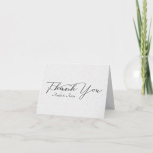 White Embossed Wedding Danke