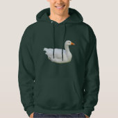 White Emden Goose Hoodie (Vorderseite)