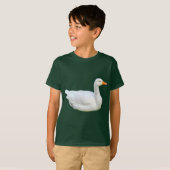 White Emden Goose T - Shirt (Vorne ganz)