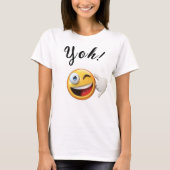 White Emoji T - Shirt, Yoh! T-Shirt (Vorderseite)
