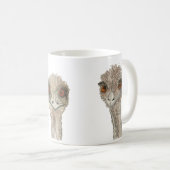White Emu Bird Cup Tasse (VorderseiteRechts)