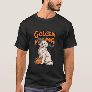 White English Cream Golden Retriever Golden Mama H T-Shirt