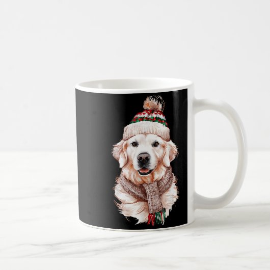 White English Cream Golden Retriever Mom Dog Puppy Kaffeetasse (Rechts)