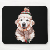 White English Cream Golden Retriever Mom Dog Puppy Mousepad (Vorne)