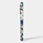 White English Daisies on Blue Case-Mate iPhone Hülle (Rückseite / Links)