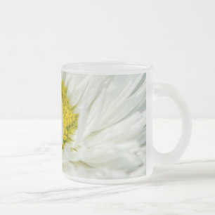 White English Daisy Blume Mattglastasse