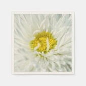 White English Daisy Blume Serviette (Vorderseite)
