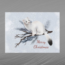 White Ermine Pine Watercolor