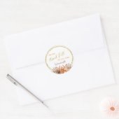 White Erntedank Business Aufkleber für Kunden (Umschlag)