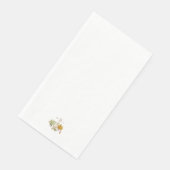 White Erntedank Pumpkin Monogram Serviette (Ecke)
