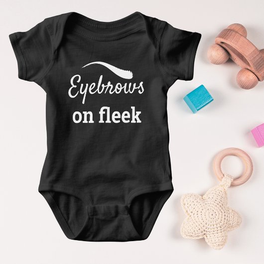 White Eyebrows on Fleek Trendy Flawless Style, ZFJ Baby Strampler
