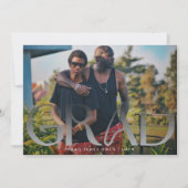 White Fade Grad Modernes Foto Uni Ankündigung (Vorderseite)