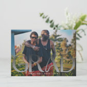 White Fade Grad Modernes Foto Uni Ankündigung (Stehend Vorderseite)