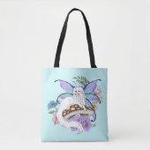 White Fairy Cat Mushroom Tasche (Vorderseite)