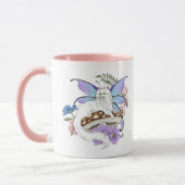 White Fairy Cat Mushroom Tasse (Links)