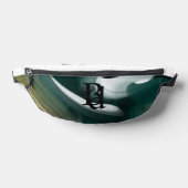 White Fanny Pack Trend Abstrakt Art Green Bauchtasche (Ablage )