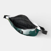 White Fanny Pack Trend Abstrakt Art Green Bauchtasche (Offen)