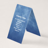 White Fantasy Deer Head Antlers Big Rose Blue Visitenkarten (Rückseite)