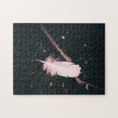 White Feather and Twig on Walking Path Puzzle (Horizontal)