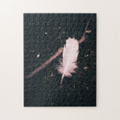 White Feather and Twig on Walking Path Puzzle (Vertikal)