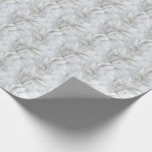 White Feather Muster Bridal Geschenkpapier (Ecke)