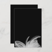 White Feathers 3.5x5 Umschließkarte Begleitkarte (Vorne/Hinten)