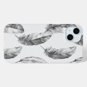 White Feathers Case-Mate iPhone Hülle (Rückseite (Horizontal))