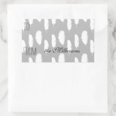 White Feathers Geschenkmarke Rechteckiger Aufkleber (Tasche)