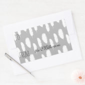 White Feathers Geschenkmarke Rechteckiger Aufkleber (Umschlag)