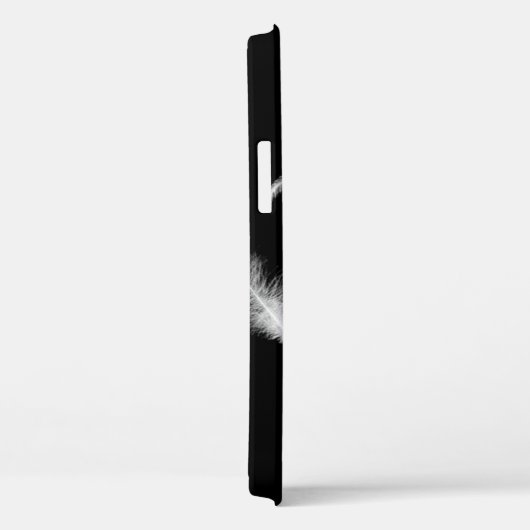 White Feathers on Black Case Mate iPhone Case (Rückseite / Rechts)
