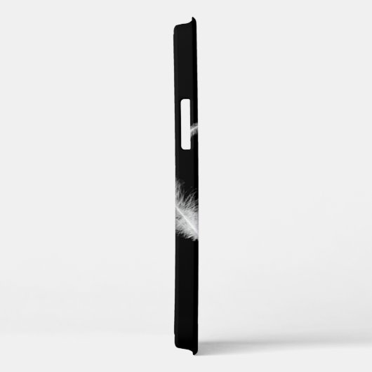 White Feathers on Black Case Mate iPhone Case (Rückseite / Rechts)