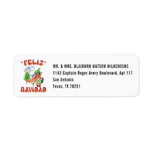 White Feliz Navidad Chili Ihre Adresse ändern
