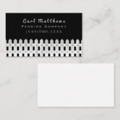 White Fencing Company Visitenkarte (Vorne/Hinten)