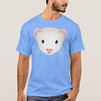 White Ferret Face T-Shirt
