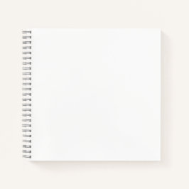 White #FFFFFF Spiral Notebook Notizblock