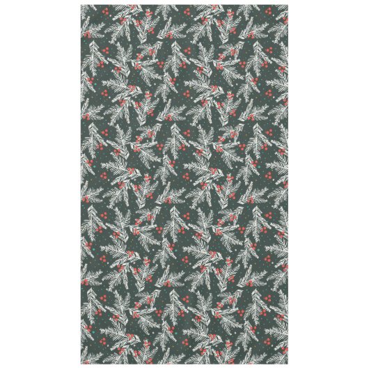 White Fir Branches Tischdecke (Vorderseite)