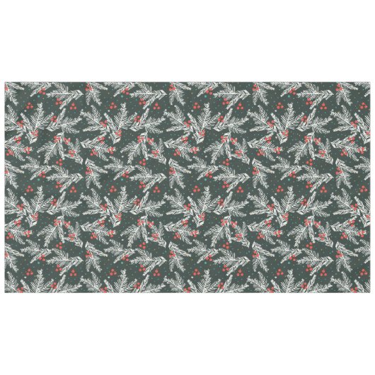 White Fir Branches Tischdecke (Vorderseite (Horizontal))