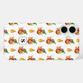White Firefighter Fun Red & Yellow Flame Design Case-Mate iPhone Hülle (Rückseite (Horizontal))