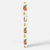 White Firefighter Fun Red & Yellow Flame Design Case-Mate iPhone Hülle (Rückseite / Links)