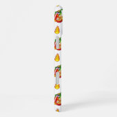 White Firefighter Fun Red & Yellow Flame Design iPhone Hülle (Rechte Seite)