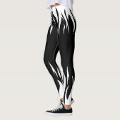 White Flame Black Leggings für Sport & Fitness (Links)