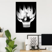 White Flame Poster (Heimbüro)