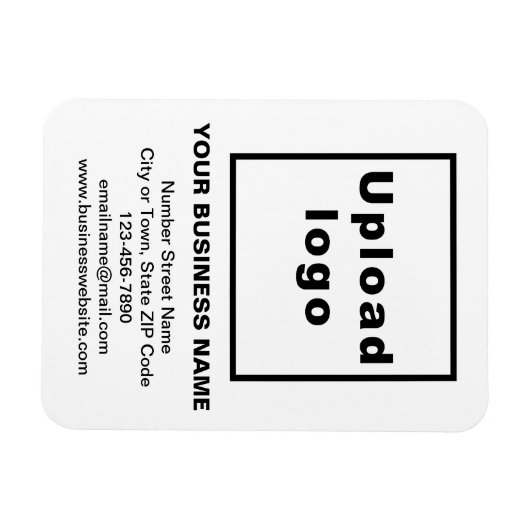 White Flexible Foto Magnet (Horizontal)