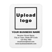 White Flexible Foto Magnet (Vertikal)