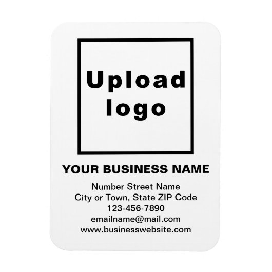 White Flexible Foto Magnet (Vertikal)