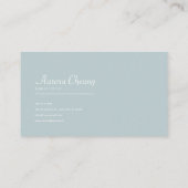 White Floral and Glowing Celestial Mountain Lake Visitenkarte (Rückseite)